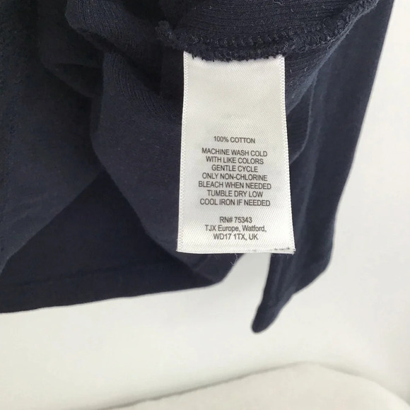 Mark Law Luxury Men’s 1/4 Snap-Up Sweater Navy/Gray Career Size Large - Picture 8 of 8